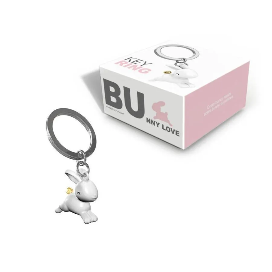 Metalmorphose Keychain - Jumping Bunny Key Ring