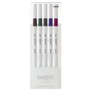 Mitsubishi Uniball Emott Fineline Pen Black 0.4mm FA