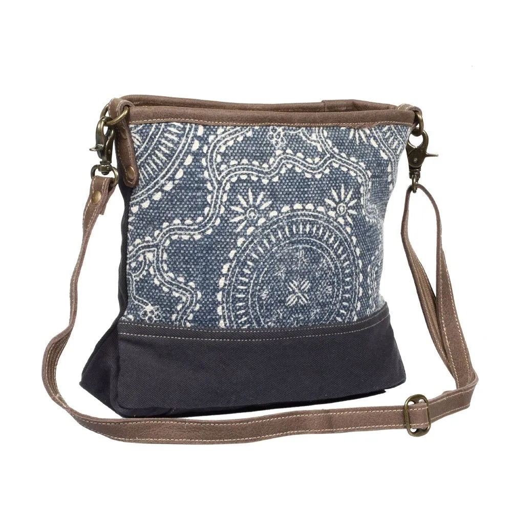 Navy Kilim Shoulder Bag