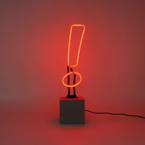 Neon exclamation Mark Sign