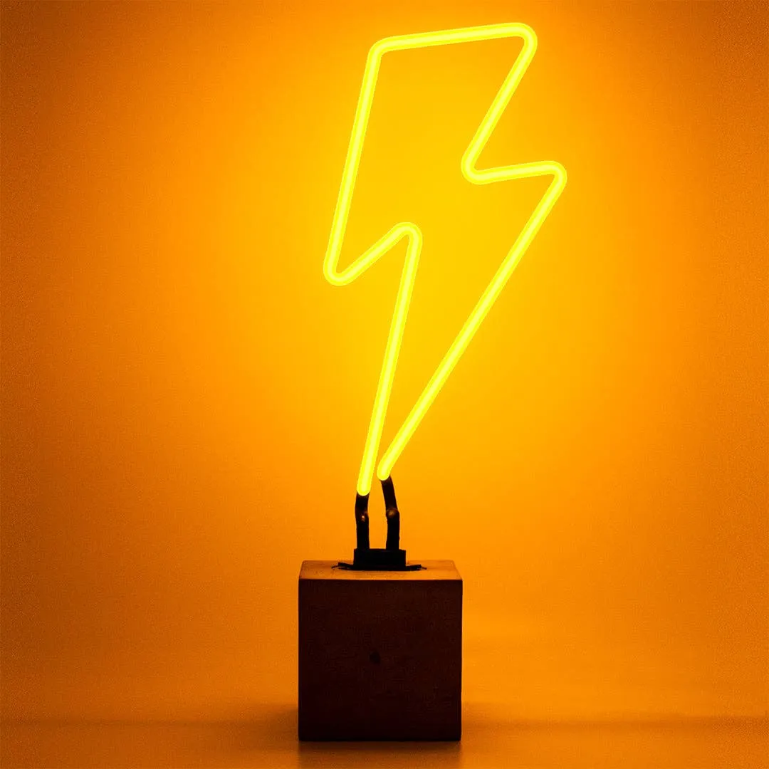 Neon 'lightning' Sign