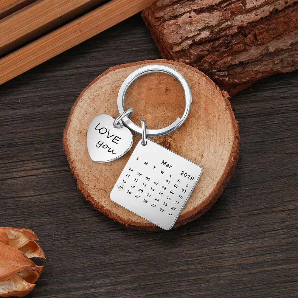 Personalized Engraving And Date Keychains