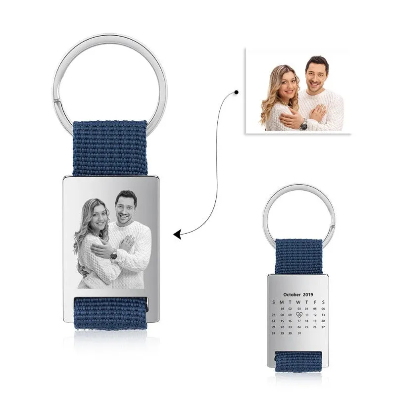 Personalized Photo Calendar Keychains