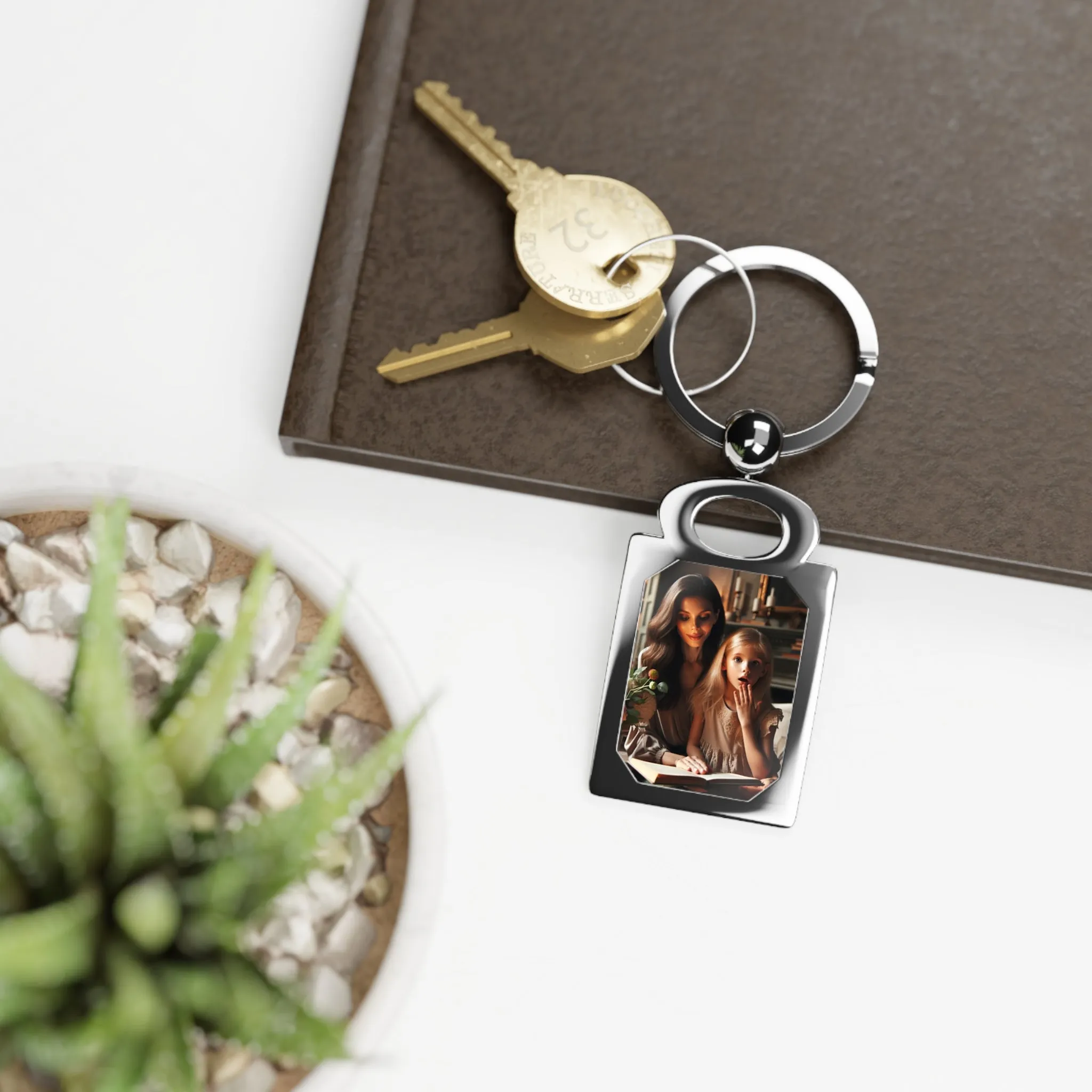 Qreativity Block Photo Keychain