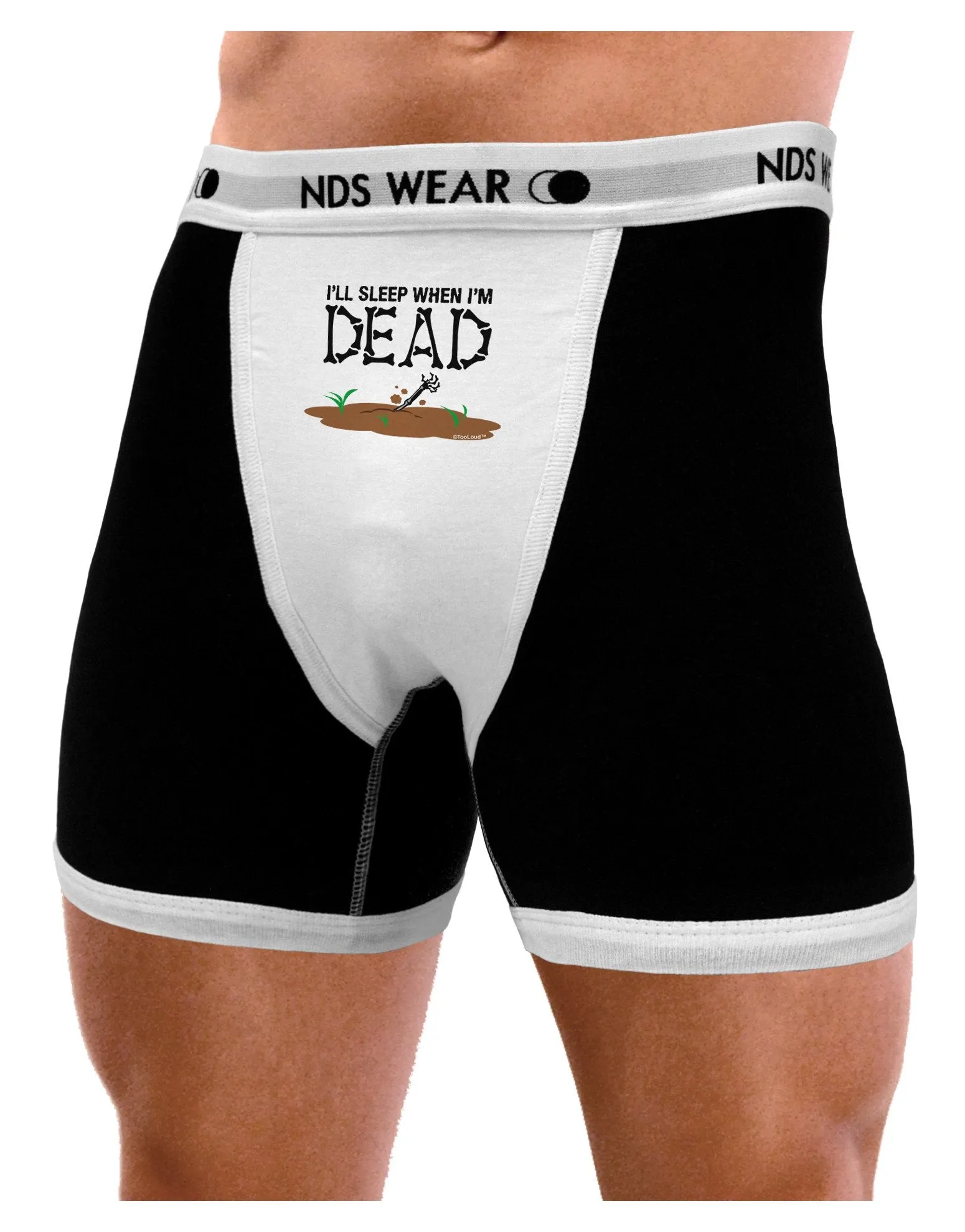 Sleep When Dead Mens Boxer Brief Underwear