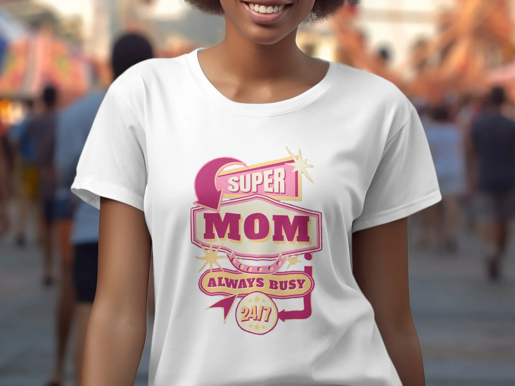 Super Mom Always Busy T-Shirt, 24/7 Mom Shirt, Busy Mom Super Mom Tee, Graphic Mom Shirt, Funny Mom T-Shirt, Mother's Day