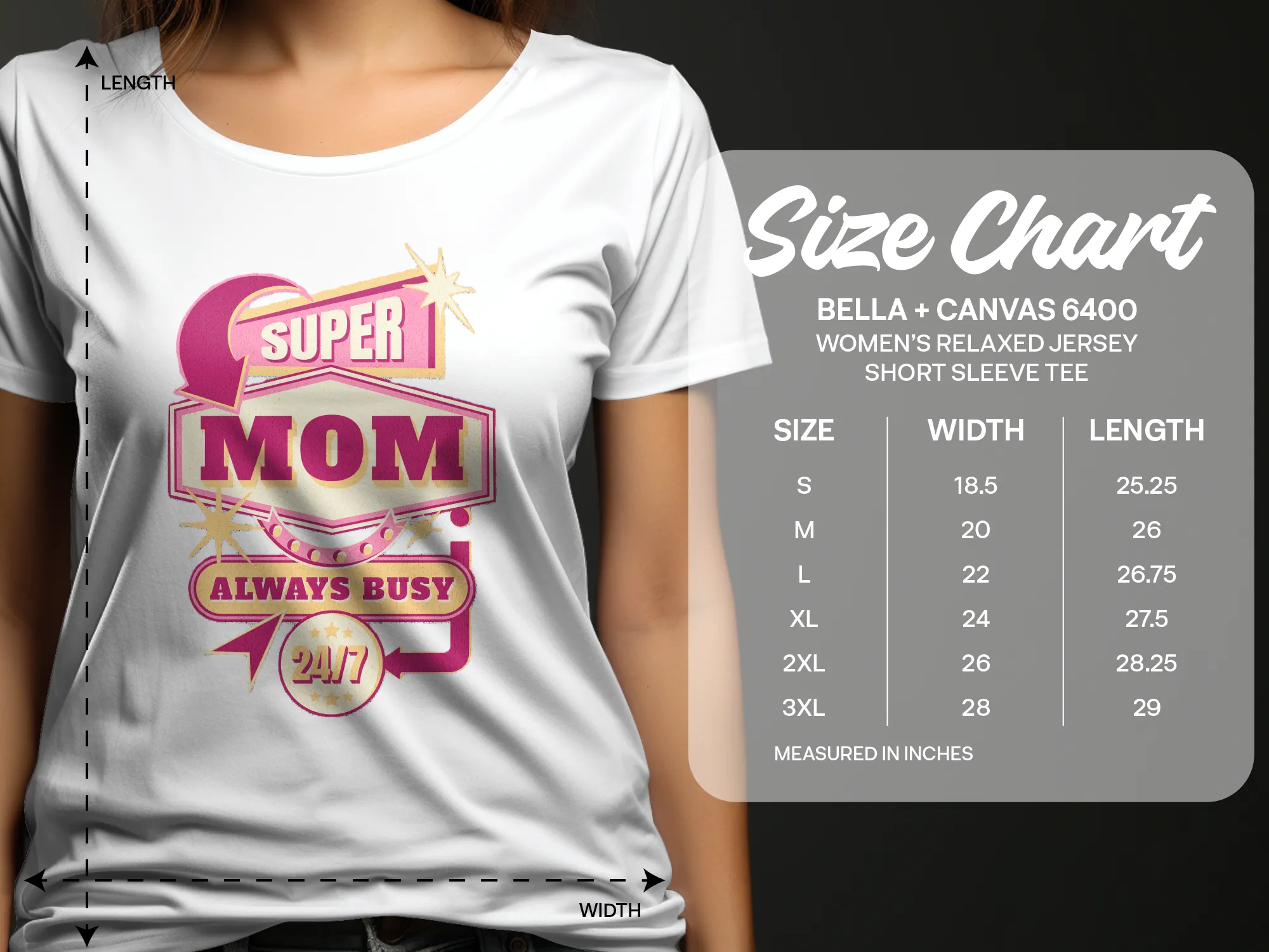 Super Mom Always Busy T-Shirt, 24/7 Mom Shirt, Busy Mom Super Mom Tee, Graphic Mom Shirt, Funny Mom T-Shirt, Mother's Day