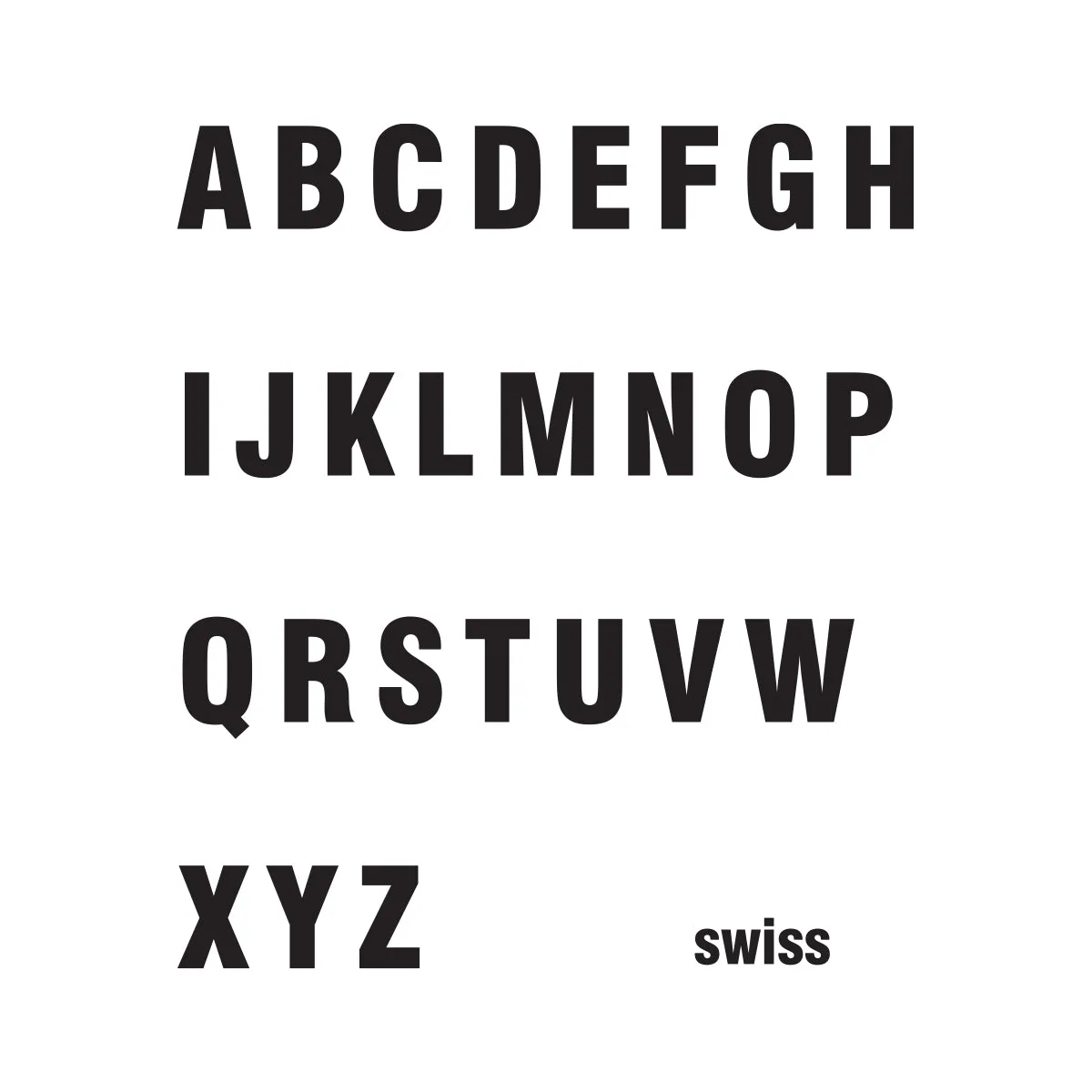 Swiss Written Number-2 Lines-Decal