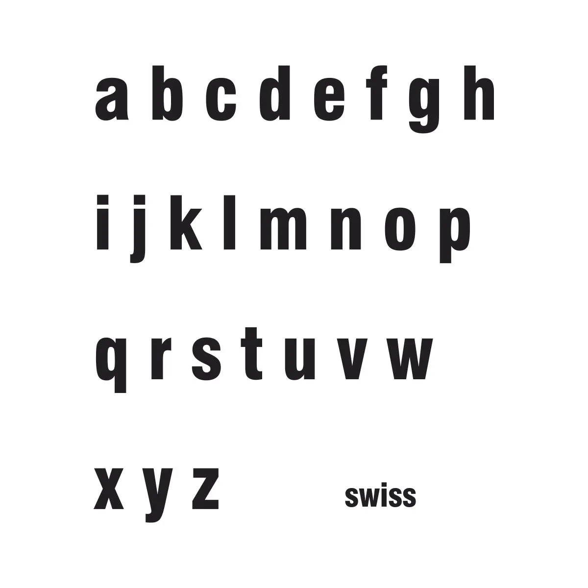 Swiss Written Number-2 Lines-Decal