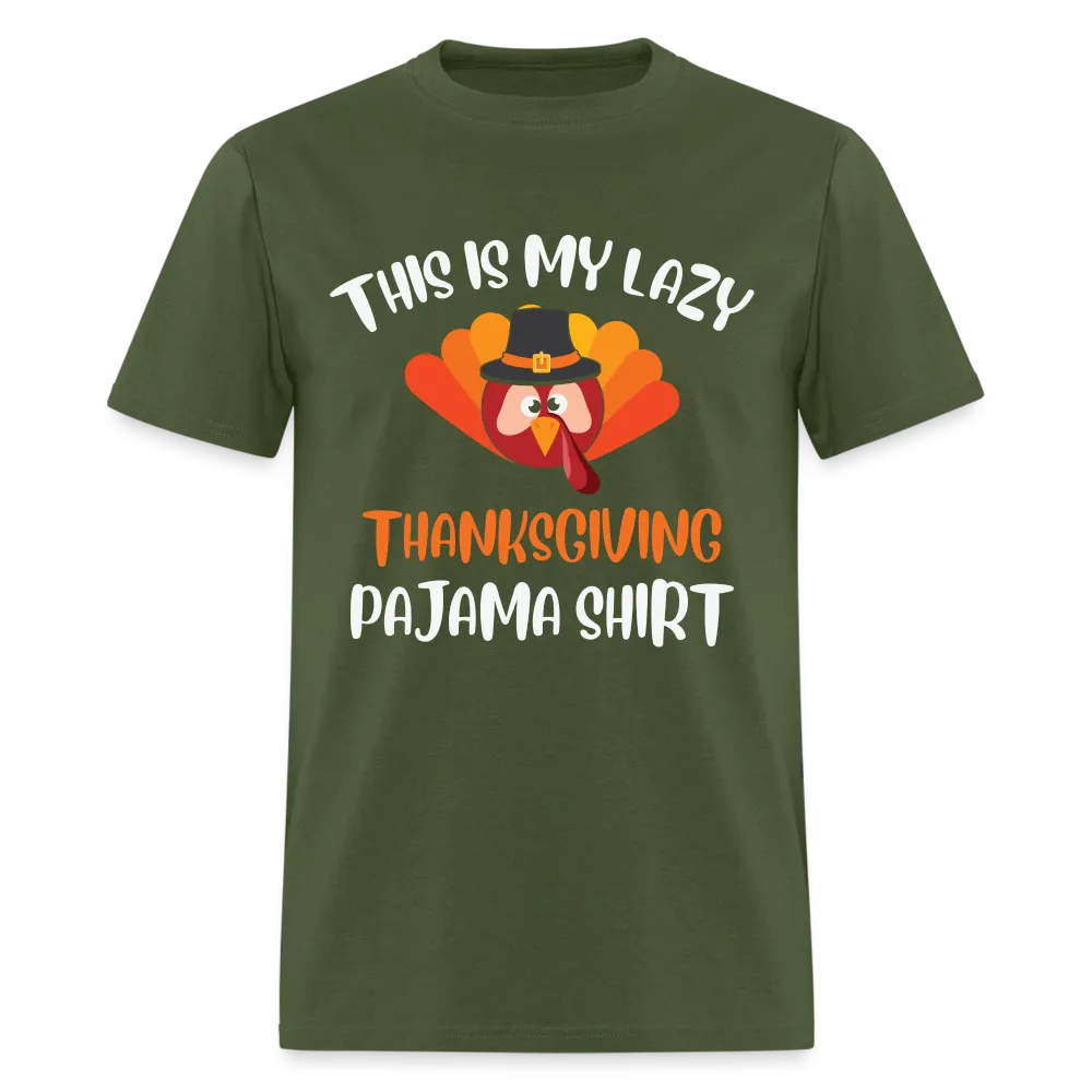 This is my Lazy Thanksgiving Pajama Shirt