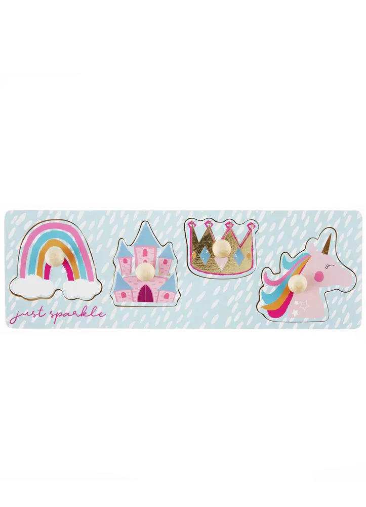 Unicorn Wood Knob Puzzle by Mud Pie