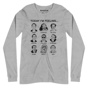 Unisex Nicolas Cage Mood Board Long Sleeve T-Shirt