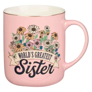 World's Greatest Sister w/ Daisies Mug