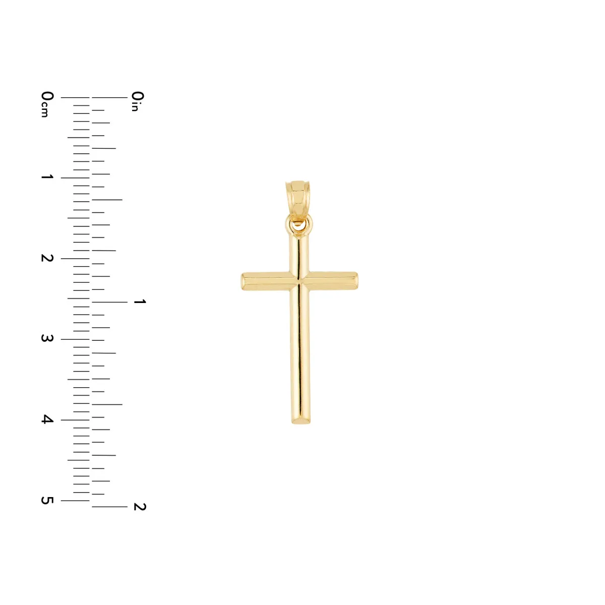 Yellow Gold Religious  Cross Pendants TM001848-14Y